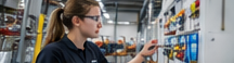 Technica werkt aan een machine